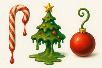 Festive Christmas Elements Collection.