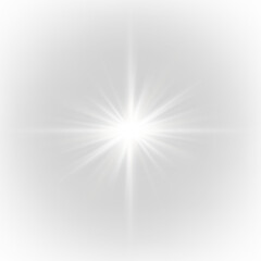 Soft radiant beams emerge from a glowing point of light. A shimmering star spark drifts across the transparent field. Its silver glow forms a calm bright accent.PNG