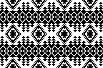 Ethnic seamless, Native patterns with simple shapes. Tribal and ethnic fabrics. Simple geometric pattern elements are best used in design, textile printing.