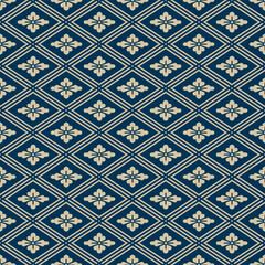 Pattern Seamless Japanese Hishi Diamond Lattice