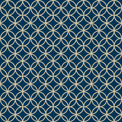 Pattern Seamless Japanese Shippou Ring Circles