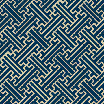 Pattern Seamless Japanese Sayagata Fret Meander