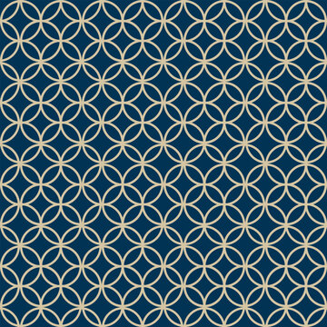 Pattern Seamless Japanese Shippou Ring Circles