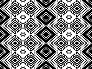 Ethnic seamless, Native patterns with simple shapes. Tribal and ethnic fabrics. Simple geometric pattern elements are best used in design, textile printing.