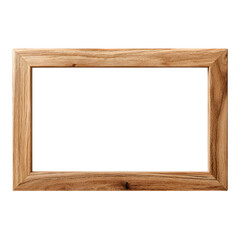 Obraz premium Professional Transparent Wooden Photo Frame Rectangle for Creative Design Projects