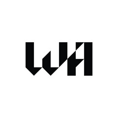 WA monogram logo design letter text name symbol monochrome logotype alphabet character simple logo