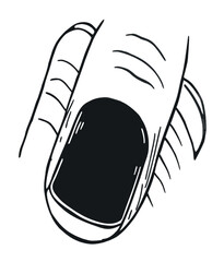 black and white pencil