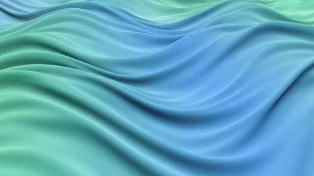 Slowly drifting abstract gradient background featuring pastel blue and soft green waves seamlessly looping with tranquil serenity modern, serenity, concept