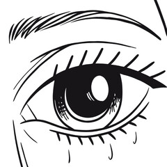 vector illustration of eye