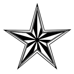 silver star vector