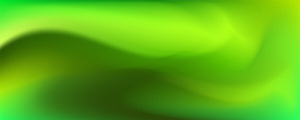 Abstract background of green neon glowing light shapes. Bright stripes  Can use for poster, website, brochure.