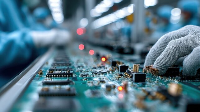 Electronic Circuit Board Assembly Process in a Manufacturing Environment