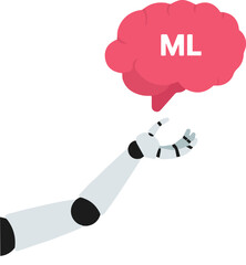 modern digital technology business icon set, flat vector illustration