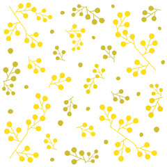 金色の木の実のデコレーション背景 ホリデーシーズン