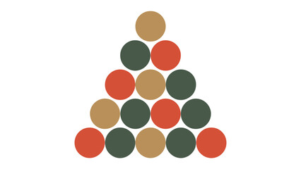 Pyramid of Spheres: An abstract composition, featuring a pyramid formation constructed of spheres in a variety of colors, creating a balanced and visually engaging display.