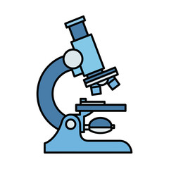 Illustration of a classic light microscope for scientific exploration and discovery