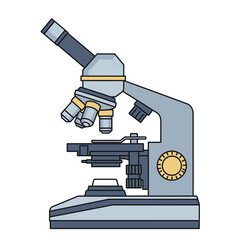 Illustration of a detailed microscope equipment perfect for scientific research projects and