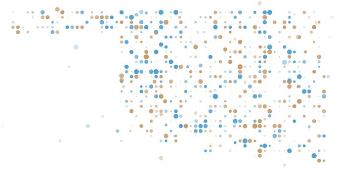 Particle Stream Forming Oklahoma USA Map
