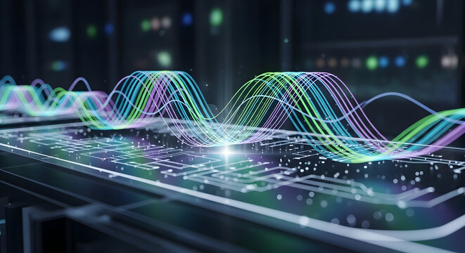 Photo shows the concept of time in the digital age'birthday cake with candles'merry christmas and happy new year celebration'fiber optic fiber optic background'binary code background'fountain at night