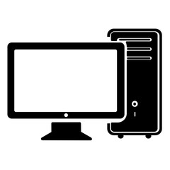 computer monitor isolated
