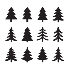 Minimal Christmas Tree Icons