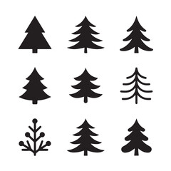 Minimal Christmas Tree Icons