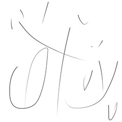 Abstract minimalist white line art on a black background representing organic shapes and flowing movement