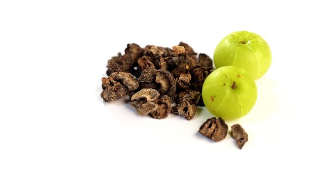 aamla also known as Amla, Avla or Aavla supari or mouth freshener, selective focus