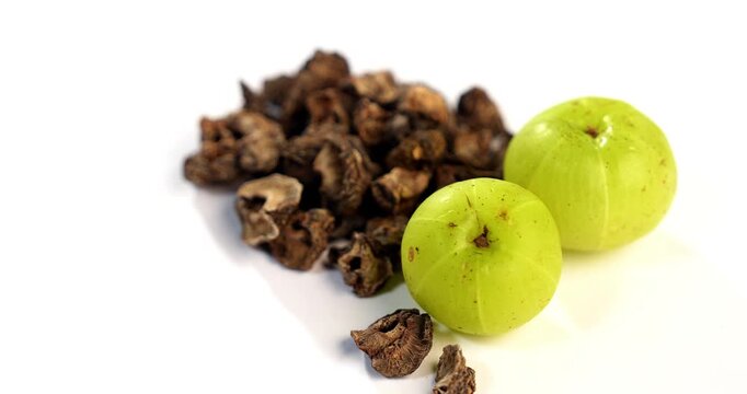 aamla also known as Amla, Avla or Aavla supari or mouth freshener, selective focus