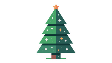 Festive Christmas Tree: A vibrant and beautifully decorated Christmas tree, a symbol of joy and celebration. Evoking the warmth and excitement of the holiday season.