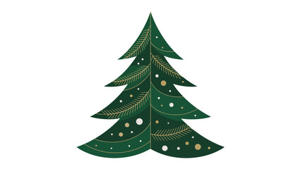 Evergreen of Festivity: An illustration of a Christmas tree, radiating the season's warmth and inviting a sense of celebration.