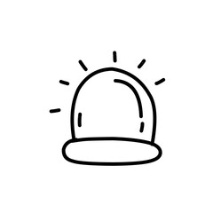 Hand drawn warning sign 