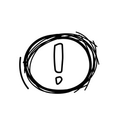 Hand drawn warning sign 