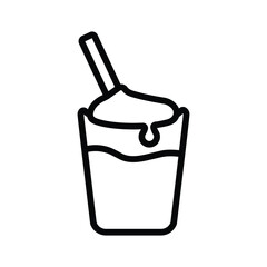 Cold coffee icon