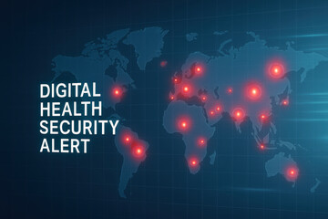 Digital health security alert highlights global health crisis caused by pandemic virus affecting various regions. Awareness and action are crucial to combat this ongoing challenge