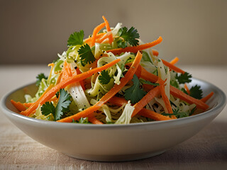 salad with carrots and cucumbers, vegetable salad with carrot