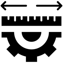 Measurement icon for gross domestic product (GDP), business, website, application, printing, document, poster design, etc