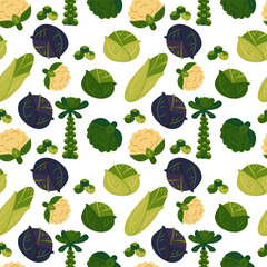 Vector vegetable repeat design for eco food and healthy lifestyle.