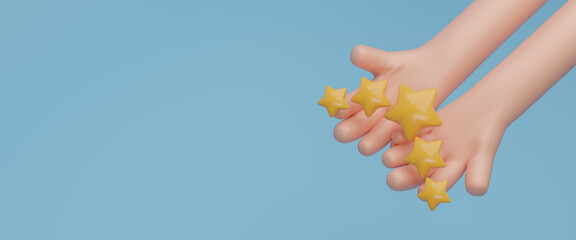 Award winner, high performance champion, gold medal reward, success or victory recognition prize, leadership or achievement concept. Best quality service reward, excellent satisfaction. 3d rendering