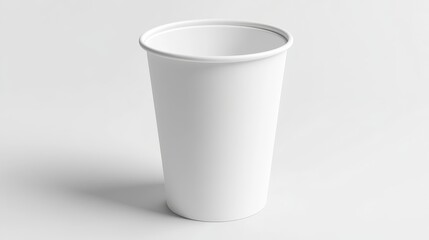A realistic-looking 3D image of a paper cup.
