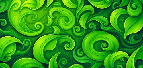 Abstract swirling green leafy pattern background texture,  jade,  template