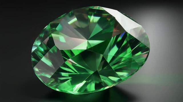Stunning high-quality emerald gemstone with brilliant clarity and vibrant green hues for jewelry design, luxury products, or decorative art