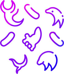 Obraz premium set of colorful splashes