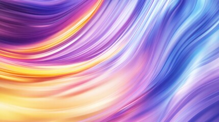 Obraz premium Abstract colorful flowing background in purple, pink, yellow, and blue tones
