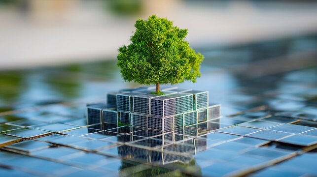 The convergence of innovation and ecology, representing the core logic of the Green Growth Paradigm for a Net Zero future.