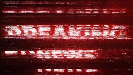 Urgent breaking news broadcast animation for headlines and special reports, perfect for digital media, social media, and news channels