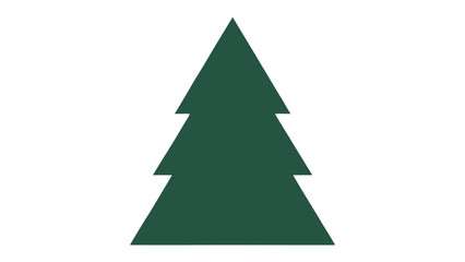 Evergreen Icon: A minimalist representation of a majestic evergreen tree, a symbol of growth, resilience, and the enduring beauty of nature.