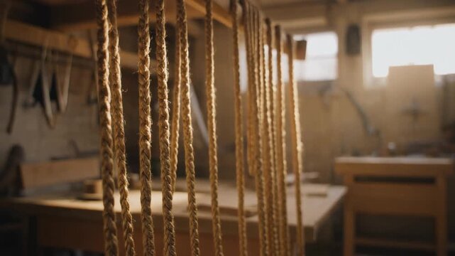 &ldquo;Collection of Decorative Golden Ropes with Tassels, Knotted Variations, and Ornamental Braided Designs on a White Background&rdquo;