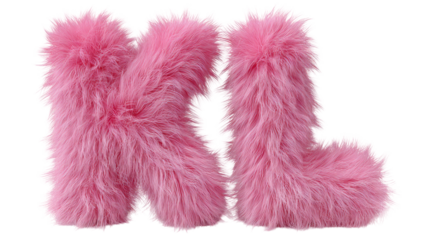 pink fluffy textured letter KL created from soft fur material,isolated on white background for playful decorative design and creative typography projects