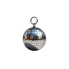 Obraz premium Silver mirror disco ball shiny illustration